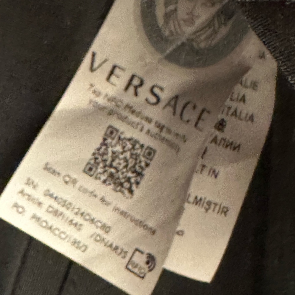 Versace Black Quilted Crossbody Bag with Gold Accents - Picture 12 of 17